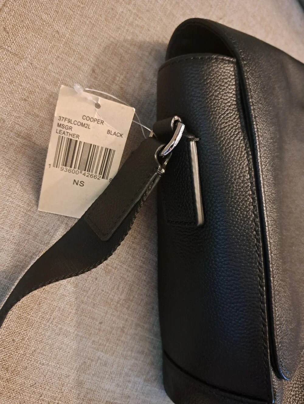 Michael Kors Black Leather Shoulder Bag